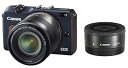 【中古】Canon ミラーレス一眼カメラ EOS M2 ダブルレンズキット (ベイブルー) EF-M18-55mm F3.5-5.6 IS STM EF-M22...