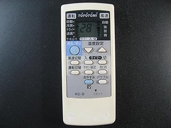 【中古】TOYOTOMI エアコンリモコン RC-8 【中古】TOYOTOMI エアコンリモコン RC-8