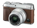 【中古】富士フイルム(FUJIFILM) ミラーレス一眼カメラ X-E3単焦点レンズキット ブラウン X-E3LK23F2-BW