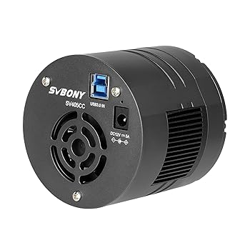 【中古】SVBONY SV405CC 天文カメラ 冷却システム カラー天体カメラ IMX294 CMOS USB3.0 HCGモード 天文学カメラ 収納バッグ付き 深宇宙天体撮影 接眼レ