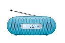 【中古】Panasonic FM/AM 2バンドレシーバー 手回し充電ラジオ ブルー RF-TJ10-A