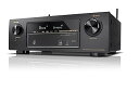 【中古】Denon AVレシーバー 7.2ch Dolby Atmos/DTS:X/HEOS機能搭載 エントリークラス ブラック AVR-X1400H-K
