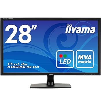 【中古】マウスコンピューター iiyama モニターディスプレイ X2888HS-B2A(28型/フルHD/MVA/広視野角/1920x1080/DP,HDMI,DVI-D,D-Sub)
