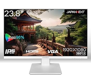 【中古】JAPANNEXT 23.8インチ モニター フルHD 1920x1080解像度 IPS ディスプレイ (HDMI/VESA対応/ブルーライトカット) JN-238i75F-W 【中古】JAPANNEXT 23.8インチ モニター フルHD 1920x1080解像度 IPS ディスプレイ (HDMI/VESA対応/ブルーライトカット) JN-238i75F-W