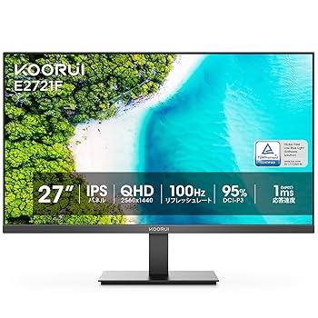 å2021㤨֡šKOORUI ˥ 27 WQHD 100Hz 1ms PC˥ ǥץ쥤 IPS AdaptiveSync G-SYNߴ DPx1/HDMIx2/֥롼饤ȥ/VESA/פβǤʤ39,858ߤˤʤޤ