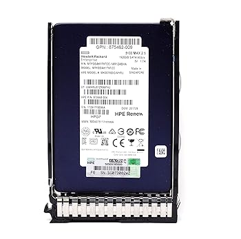 【中古】875867-001 HPE 1.92TB 6G MU SATA 2.5インチ SFF SC DS SSD。