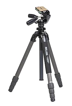 Slick - 【中古】SLIK カーボン三脚 ライトカーボン E94 4段 ナットロック式 3ウェイ雲台 109533
