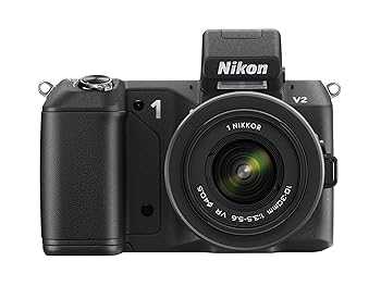【中古】Nikon ミラーレス一眼 Nikon 1 V2 レンズキット 1 NIKKOR VR 10-30mm f/3.5-5.6付属 ブラック N1V2HLKBK