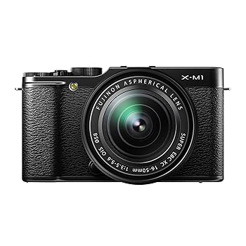 【中古】FUJIFILM ミラーレス一眼 X-M1 レンズキット ブラック F X-M1B/1650KIT