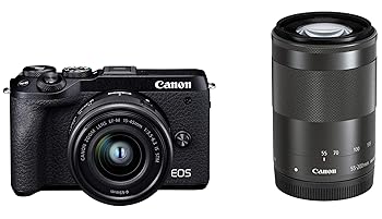 【中古】［非常に良い］Canon ミラーレス一眼カメラ EOS M6 Mark II ダブルズームキット ブラック EOSM6MK2BK-WZK【メーカー名】【メーカー型番】【ブランド名】キヤノン ミラーレス一眼 【商品説明】Canon ミラーレス一眼カメラ EOS M6 Mark II ダブルズームキット ブラック EOSM6MK2BK-WZK画像はサンプル写真のため商品のコンディション・付属品の有無については入荷の度異なります。商品写真はできる限り実物の色に近づけるよう徹底しておりますが、 お使いのモニター設定、お部屋の照明等により実際の商品と色味が異なる場合がございます。※中古品のため「限定」「初回」「保証」「DLコード」などの表記がありましても、特典・付属品・保証等は付いておりません。中古品のため使用に影響ない程度の使用感・経年劣化（傷、汚れなど）がある場合がございます。※中古品の特性上ギフトには適しておりません。当店では初期不良に限り、商品到着から5日間は返品を受け付けております。お問い合わせ・メールにて不具合詳細をご連絡ください。お客様都合での返品はお受けしておりませんのでご了承ください。他モールとの併売品の為、売り切れの場合はご連絡させて頂きます。★ご注文からお届けまで1、ご注文（24時間受付）2、注文確認⇒当店から注文確認メールを送信致します3、在庫確認⇒中古品は受注後に、再メンテナンス、梱包しますので、お届けまで3日〜10日程度とお考え下さい。4、入金確認⇒前払い決済をご選択の場合、ご入金確認後、配送手配を致します5、出荷⇒配送準備が整い次第、出荷致します。配送業者、追跡番号等の詳細をメール送信致します。6、到着⇒出荷後、1〜3日後に商品が到着します。※離島、北海道、沖縄は遅れる場合がございます。予めご了承下さい。お電話でのお問合せは少人数で運営の為受け付けておりませんので、お問い合わせ・メールにてお願い致します。ご来店ありがとうございます。当店では良品中古を多数揃えております。お電話でのお問合せは少人数で運営の為受け付けておりませんので、お問い合わせ・メールにてお願い致します。