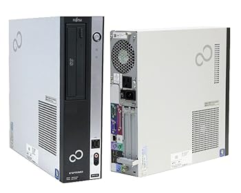 【中古】中古パソコン 今さらながら WINDOWS XP FUJITSU デスクトップ デュアルコア RS232C パラレルポート PCIフルハイト