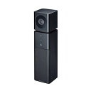 【中古】サンワサプライ カメラ内蔵USBスピーカーフォン マイク 広角 フルHDカメラ 全指向性マイク Skype Zoom Teams対応 CMS-V47BK