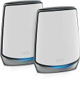 【中古】NETGEAR Orbi WiFi6 メッシュWiFi AX6000 2台セット 無線LAN ルーター 11ax トライバンド RBK852 無償メーカ...