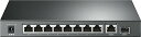 【中古】TP-Link 10ポート ギガビット デスクトップ スイッチングハブ(8 PoE+ ポート 搭載) poe ハブ TL-SG1210P