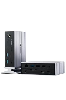 SHARP - 【中古】エレコム USB-Cハブ ドッキングステーション 14in1 Thunderbolt4対応 PD 60W 3画面出力 HDMIポート Display port LANポート マグネット付スタン