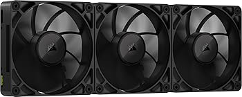 【中古】CORSAIR iCUE LINK RX120 MAX スターターキット 120mm PWM PCケースファン 30mm厚 トリプルパ..