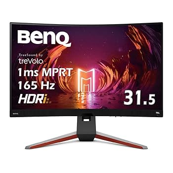【中古】BenQ MOBIUZ EX3210R 湾曲ゲーミングモニター (31.5インチ/湾曲率1000R/165Hz/VA/WQHD/1ms/HDRi/HDR400/FreeSync Premium Pro 2.1ch treVoloスピ 【中古】BenQ MOBIUZ EX3210R 湾曲ゲーミングモニター (31.5インチ/湾曲率1000R/165Hz/VA/WQHD/1ms/HDRi/HDR400/FreeSync Premium Pro 2.1ch treVoloスピ