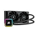 【中古】CORSAIR iCUE H100i RGB ELITE 水冷式 CPU クーラー LGAマザーボード対応 120mmファン 240mmラジエーター C...