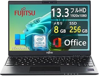 【中古】【Win11搭載】極軽極薄FUJITSU LIFEBOOK U937 ■MS Office H&B 2019 / FHD(1920x1080)/Core i5-7300U(2.6GHz)/8GBメモリ/SSD 128GB/Webカメラ内