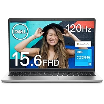 【中古】Dell Inspiron 15 3520 ノートパソコン NI335A-CNHBS プラチナシルバー(Intel 12Gen Core i3-1215U,8GB,256GB SSD,15インチFHD,Microsoft Office