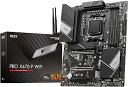 【中古】MSI マザーボード PRO X670-P WIFI AMD Ryzen 7000 シリーズ(AM5)対応X670チップセット搭載 ATX MB5863
