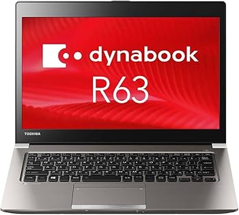 【中古】東芝 【Windows 11搭載】軽量薄型TOSHIBA dynabook R63 /第6世代 Core i5(2.3GHz) / メモリ:8GB / SSD:256GB / 13.3インチ /Webカメラ/無線LAN/Blueto...