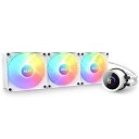 【中古】NZXT KRAKEN RGB 360 White 簡易水冷CPUクーラー RL-KR360-W1 120mm RGBファン 3基 3548