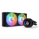 【中古】NZXT KRAKEN Elite RGB 240 Black 簡易水冷CPUクーラー RL-KR24E-B1 120mm RGBファン 2基 3586