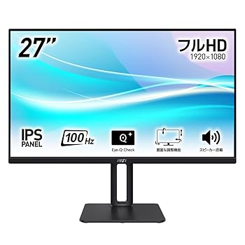 ����š�MSI ���२������ PRO-MP275P �վ���˥��� 27�� FullHD(1920��1080) IPS�ѥͥ� ����� 100Hz ����®��1ms��...