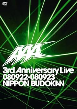 【中古】AAA 3rd Anniversary Live 080922-080923 日本武道館(通常盤) [DVD]