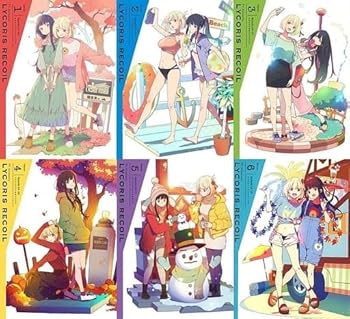 [중고][Blu-ray] 리콜리스·리코일 완전 생산 한정판 전 6권 세트
