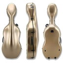 【中古】Vetimobato 4/4 フルサイズチェロケース - カーボンファイバーハード&超軽量チェロボックス 強力なハンドル&2つのボウホルダー&バックストラップ