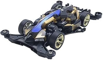 ★再出品　ミニ四駆　マッハフレーム　黒×白×青×銀　完成品　強化白　純正のみ Amazon | ミニ四駆完成品マッハフレームFMA フルカスタム塗装