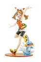 【中古】ARTFX J 『ポケットモンスター』シリーズ ハルカ with ミズゴロウ 1/8スケール PVC製 塗装済み完成品フィギュア(3)
