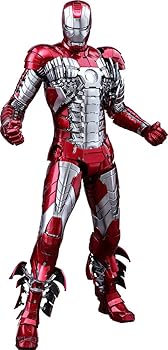 【中古】ムービー・マスターピース DIECAST アイアンマン2 アイアンマン・マーク5 [再生産] 1/6スケールフィギュア 赤