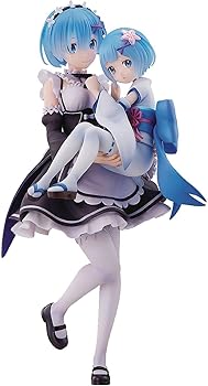 [중고] SEGA Re: 처음부터 시작하는 이세계 생활 렘&어린 시절 렘 1:7 스케일 PVC제 피규어, SE51508
