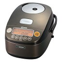 【中古】象印 炊飯器 圧力IH式 鉄器コートプラチナ厚釜 5.5合 ダークブラウン NP-BE10-TD