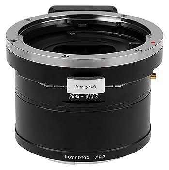 【中古】Fotodiox Pro レンズマウントシフトアダプター - Pentax 645 (P645) マウントレンズとNikon Z-Mountミラーレスカメラボディに対応