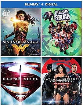 【中古】DC 4-Film BD Bundle/Wonder Woman/Suicide Squad: Ext Cut/Batman v Superman: DOJ UE/Man of Steel [Blu-ray]