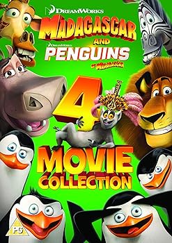 【中古】Madagascar & Penguins of Madagascar: The 4-Movie Collection (DVD) [2018] [Region 2]