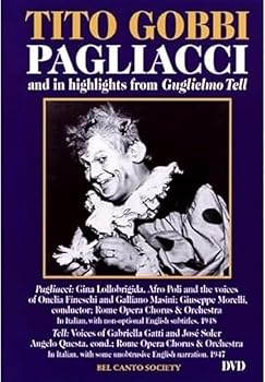 【中古】Tito Gobbi in Pagliacci & Hlts From Guglielmo Tell [DVD]