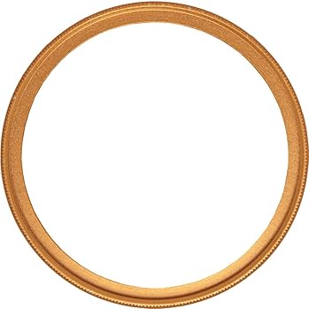 【中古】NinoLite UVフィルター 52mm ゴールド色枠 カメラ レンズ 保護 フィルターの上からレンズキャップが取り付け可能な構造