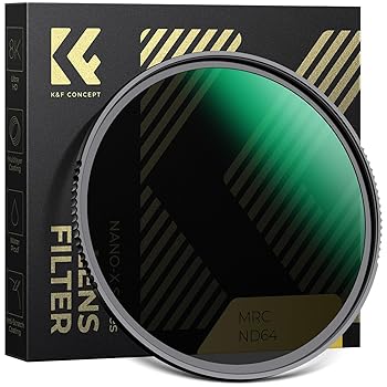 【中古】［非常に良い］K&F CONCEPT 49mm NDフィルター ND64 28層ナノコーティング 光学ガラス 撥水防汚キズ防止 減光フィルター（NANO-Xシリーズ）【メーカー直営店】