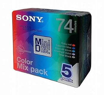 【中古】SONY 録音用MD(ミニディスク) Color Mix Pack 74分 5枚パック 5MDW74CRX