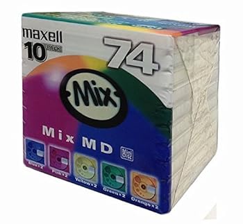 【中古】maxell 録音用MD(ミニディスク) Mix MD 74分 10枚パック MD-74MIXF