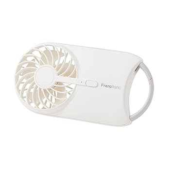 【中古】［非常に良い］Francfranc フランフラン フレ キャリーファン ホワイト （扇風機）
