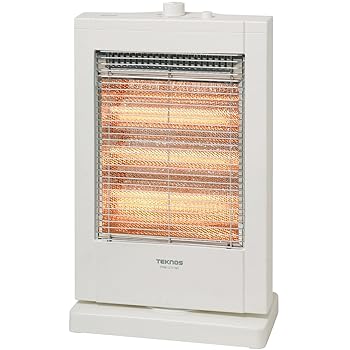 【中古】TEKNOS 2秒速暖 首振り機能搭載 ハロゲンヒーター PH-1211(W)