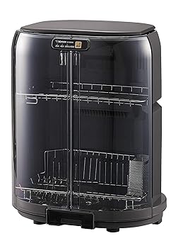 【中古】象印マホービン 食器乾燥器 食器5人分 大容量 タテ型 省スペース 2段式 グレー EY-GB50AM-HA