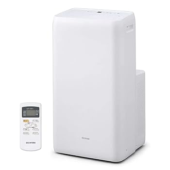 【中古】［非常に良い］【工事不要】 【除湿機能搭載】アイリスオーヤマ ポータブル クーラー エアコン 冷風機 7-10畳 除湿 換気 暖房機能 2021年モデル IPA-2821GH-W