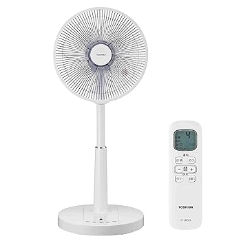 【中古】東芝リビング扇風機 TF-30DL24(W) ホコリ防止加工 リモコン首振りON/OFF LDCリモコン 切/入ツインタイマー 7枚羽 DCモーター ホワイト
